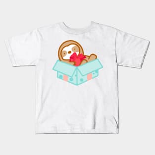 Cute Christmas Gift Sloth Kids T-Shirt